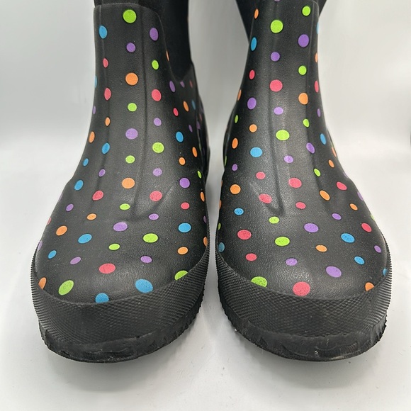 Western Chief black polka dot rain boots, size 6 - Picture 8 of 11